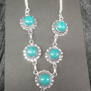 Turquoise drop style necklace